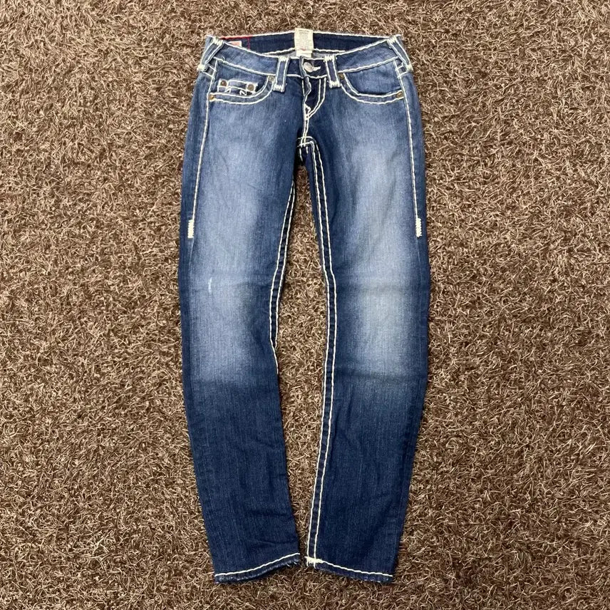 [BUNJANG] True Religion Stella Super T Stitch Washing Denim Pants / 24 트루릴리전 스키니 스텔라 슈퍼 티 스티치 워싱 데님 팬츠