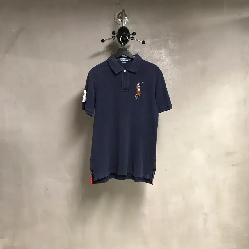 [BUNJANG] Polo Ralph Lauren Big Pony PK Short Sleeve Polo Shirt Navy L / 폴로 랄프로렌 빅포니 PK 반팔 카라티 네이비 L
