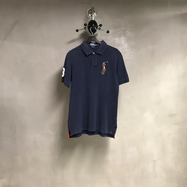 [BUNJANG] Polo Ralph Lauren Big Pony PK Short Sleeve Polo Shirt Navy L / 폴로 랄프로렌 빅포니 PK 반팔 카라티 네이비 L