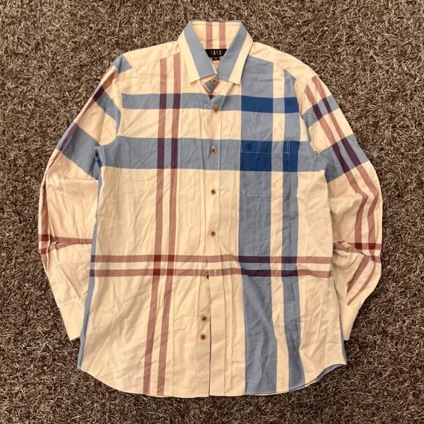 [BUNJANG] Daks Check Pattern Shirt / 105 닥스 체크 남방 셔츠