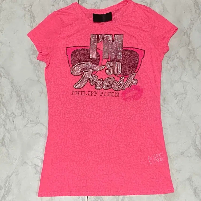[BUNJANG] Philipp Plein Women's Punk Rock Chic Old School Short Sleeve T-Shirt (Size 95) / 필립플레인 여성 펑크 락시크 올드스쿨 반팔 여성 95