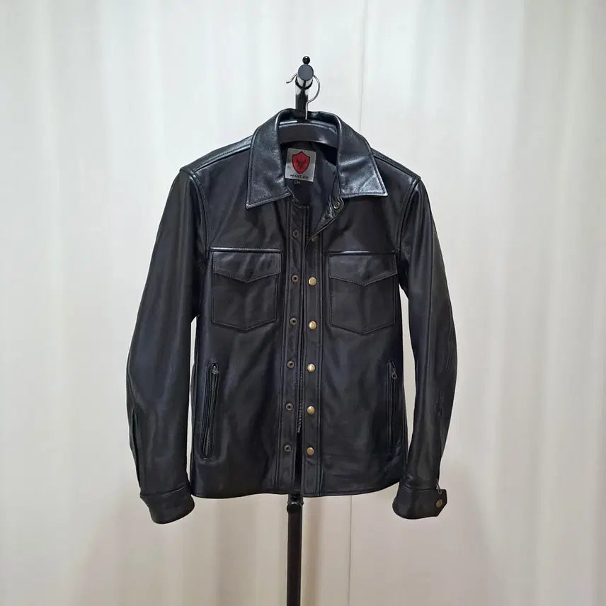 [BUNJANG] Genuine Leather Outer Shirt Jacket M / (택포) 소가죽 아우터 셔츠 자켓 M C204