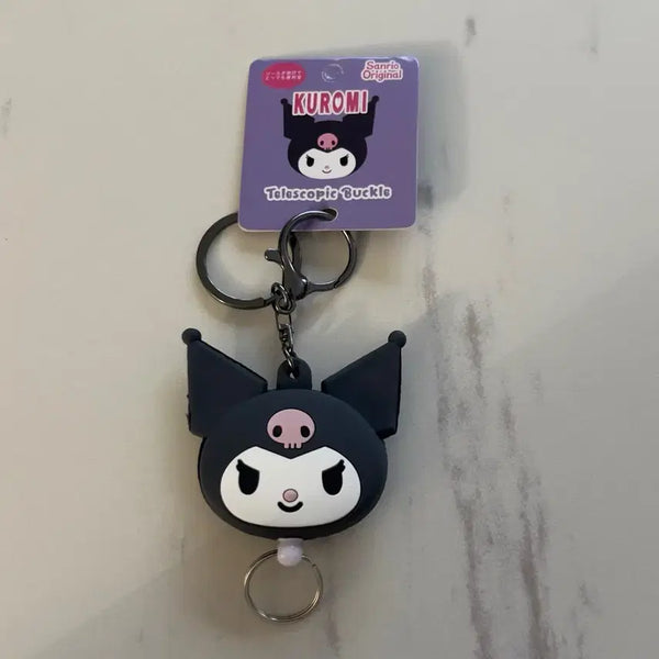 [BUNJANG] Sanrio Kuromi Reel Holder, Reel Keyring, Reel Pass / 정품 산리오 쿠로미 릴홀더 릴키링 릴패스