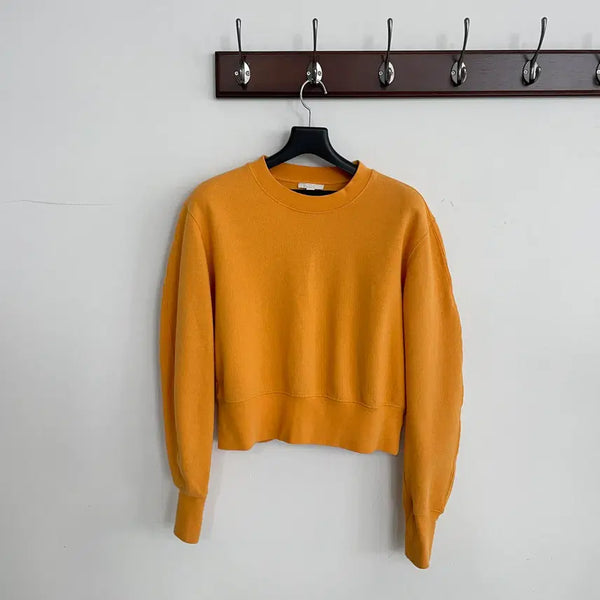 [BUNJANG] COS Orange Cropped Sweatshirt / 코스 오렌지 크롭 맨투맨