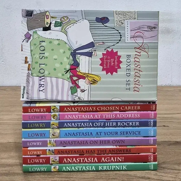 [BUNJANG] Anastasia Boxed Set by Lois Lowry 8 Volumes with Bookmark / 로이스 로리 아나스타샤 박스 세트 8권(북마크1개) 세트