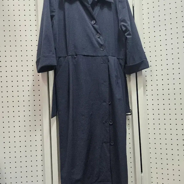 [BUNJANG] Datum Navy Shirt Dress / (1735)Datum네이비 셔츠 원피스