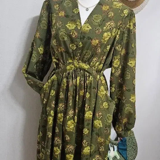 [BUNJANG] Flower Pattern Long Dress Size 77 Bundle Set / 플라워 패턴 롱 원피스 77 일괄