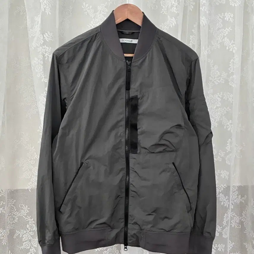 [BUNJANG] BEAMS Nylon Blouson Jacket / 95) 빔즈 BEAMS 나일론 블루종 자켓 그레이