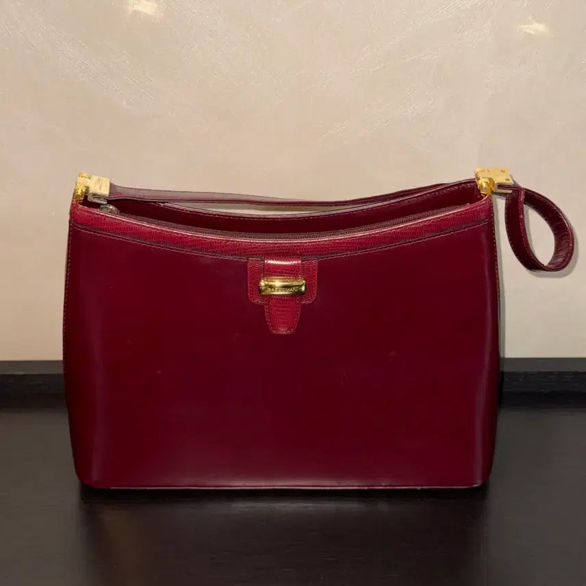 [BUNJANG] Gazzomani Burgundy Tote Bag / 가쪼마니 토트백 버건디 gazzomani
