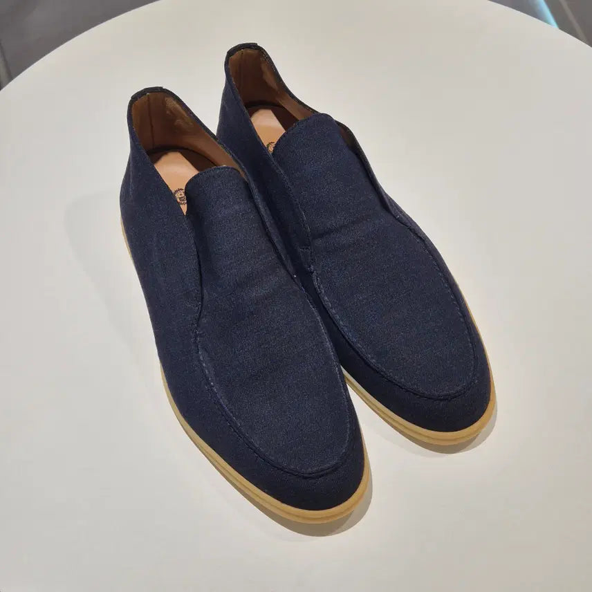 [BUNJANG] Loro Piana Open Work Denim Loafers - Size 43 / (43)로로피아나 오픈 워크 데님 로퍼