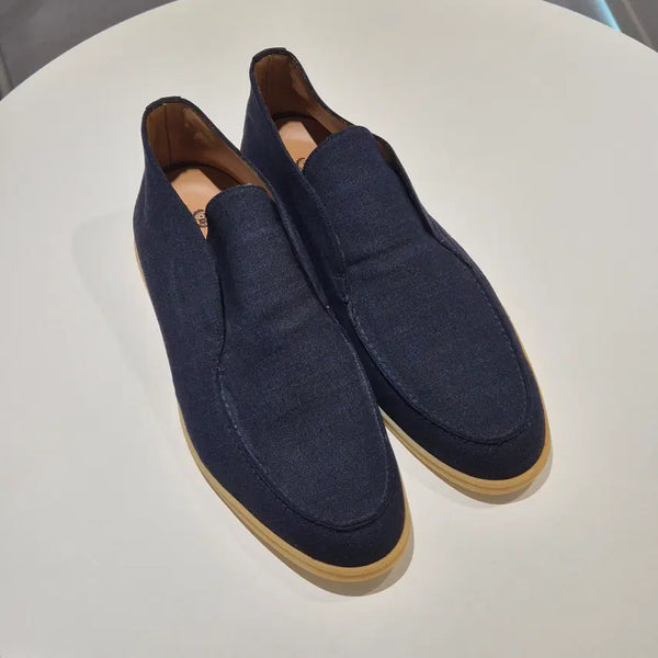 [BUNJANG] Loro Piana Open Work Denim Loafers - Size 43 / (43)로로피아나 오픈 워크 데님 로퍼