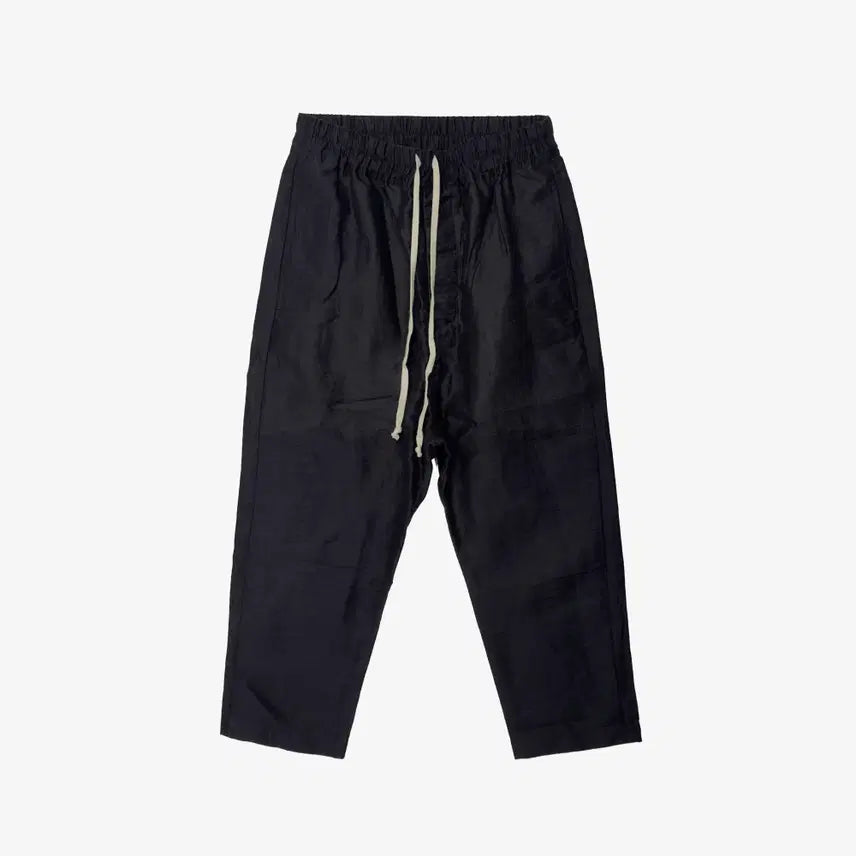 [BUNJANG] Rick Owens Astaire Tapered Cropped Pants Black Linen Size 40 / 릭오웬스 아스테어 테이퍼드 크롭 팬츠 40 블랙 린넨 IWSOT339