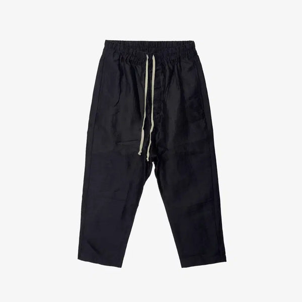 [BUNJANG] Rick Owens Astaire Tapered Cropped Pants Black Linen Size 40 / 릭오웬스 아스테어 테이퍼드 크롭 팬츠 40 블랙 린넨 IWSOT339
