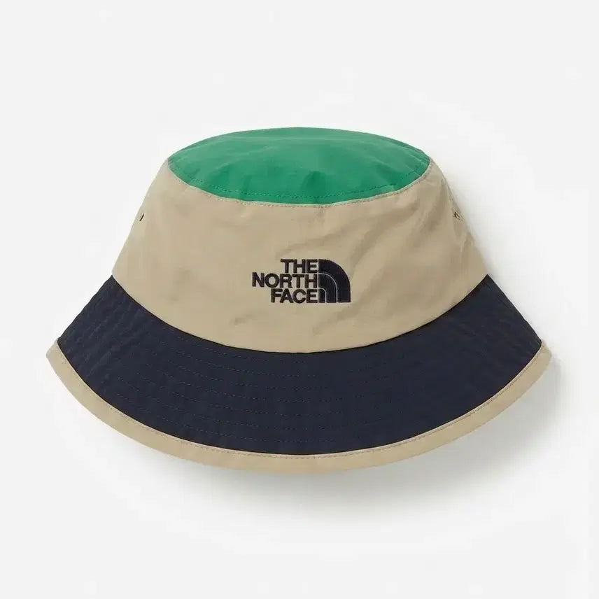 [BUNJANG] The North Face Bucket Hat Beige/Navy/Green / 노스페이스 버킷햇 베이지/네이비/그린
