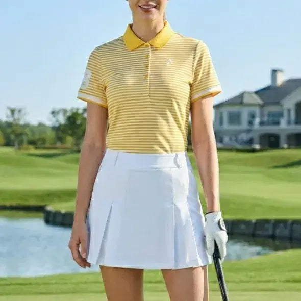 [BUNJANG] Louis Castel Women's Functional Short Sleeve Polo Shirt / [100]루이까스텔 기능성 반팔 카라티