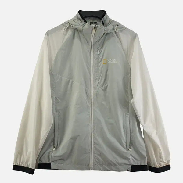 [BUNJANG] National Geographic Unisex Jacket Light Grey Size 95 / 내셔널지오그래픽 라이트 그레이 공용 자켓 95 N7742