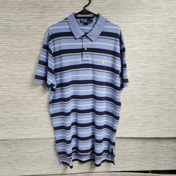 [BUNJANG] Polo Ralph Lauren Striped Collar T-Shirt (L) / 폴로랄프로렌 카라티셔츠 (L)