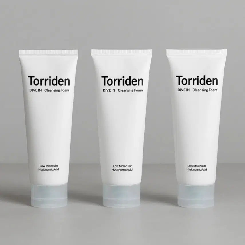 [BUNJANG] Torriden DIVE-IN Low Molecular Hyaluronic Acid Cleansing Foam 3-Pack / 토리든 다이브인 클렌징폼 3개