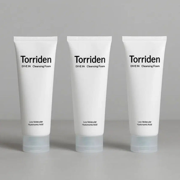 [BUNJANG] Torriden DIVE-IN Low Molecular Hyaluronic Acid Cleansing Foam 3-Pack / 토리든 다이브인 클렌징폼 3개