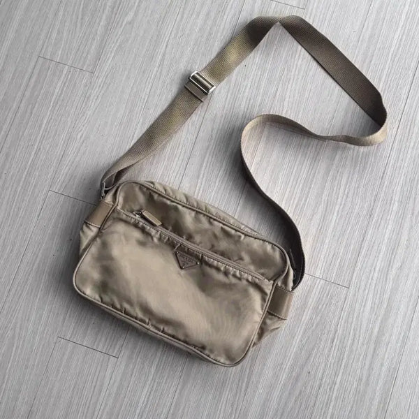 [BUNJANG] Prada Nylon Crossbody Bag Beige / 프라다 나일론 크로스백