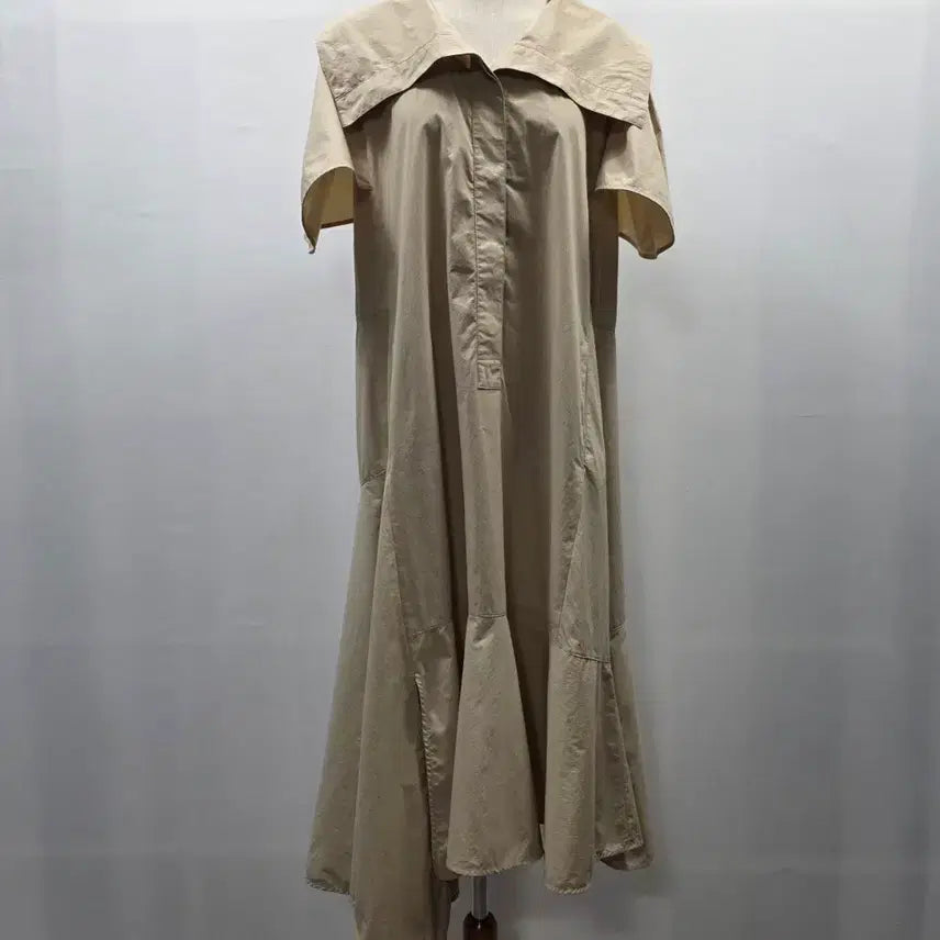[BUNJANG] System (Hansem) Big Collar Unbalanced Shirt Dress / 1318 [system]한섬 빅카라 언밸런스 셔츠 원피스