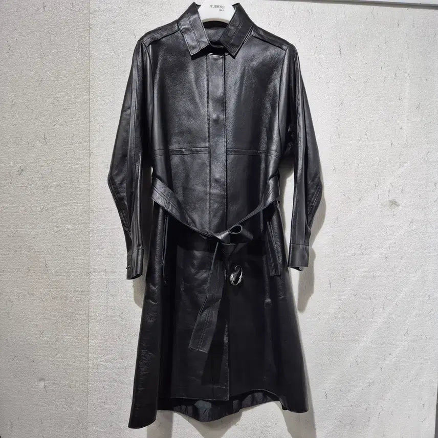 [BUNJANG] 96 New York Lambskin Long Coat / 96뉴욕 나인식스뉴욕 양가죽 롱 코트