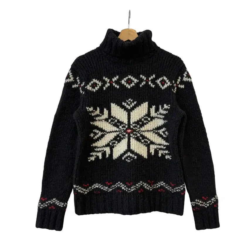 [BUNJANG] Polo Ralph Lauren Nordic Wool Alpaca Sweater L Black / 폴로 랄프로렌 노르딕 울 알파카 스웨터 블랙 L 정품