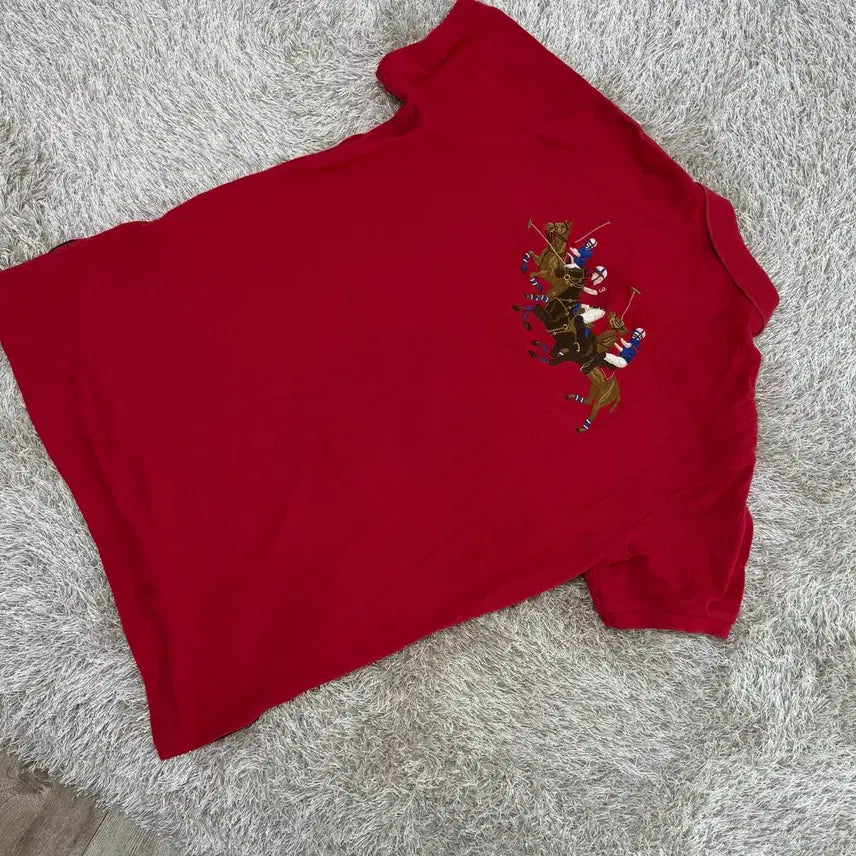 [BUNJANG] Polo Ralph Lauren Big Pony Rugby T-Shirt / 폴로 빅포니 카라티 반팔