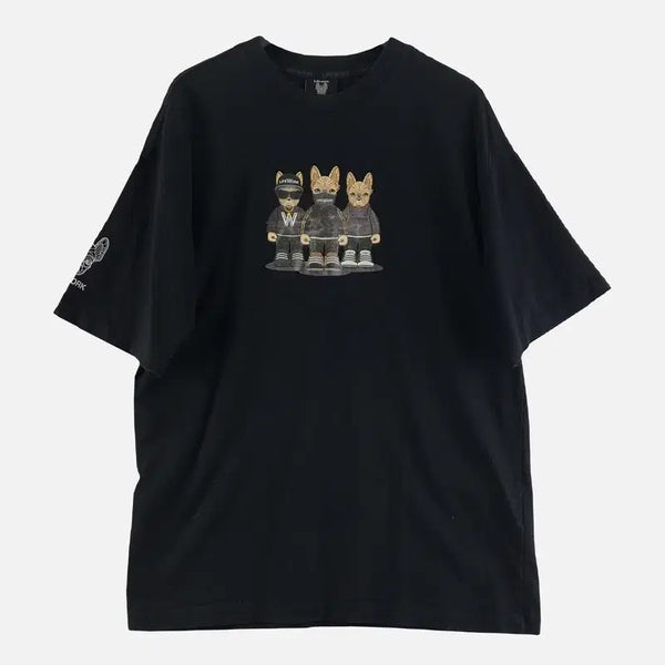 [BUNJANG] Life Work Black Men's Short Sleeve T-Shirt M N7767 / 라이프워크 블랙 남자 반팔티 M N7767