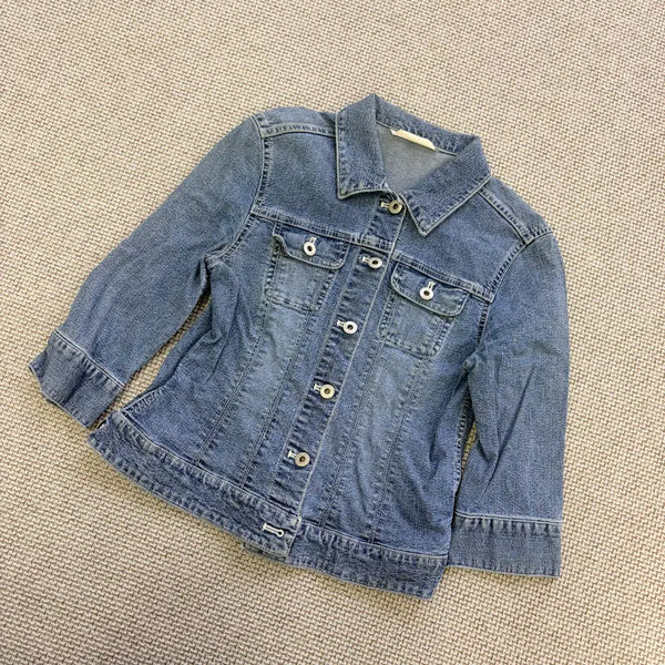 [BUNJANG] 90s Tomboy Women's Denim Jacket / 90 톰보이 여성 데님 자켓 0721D2