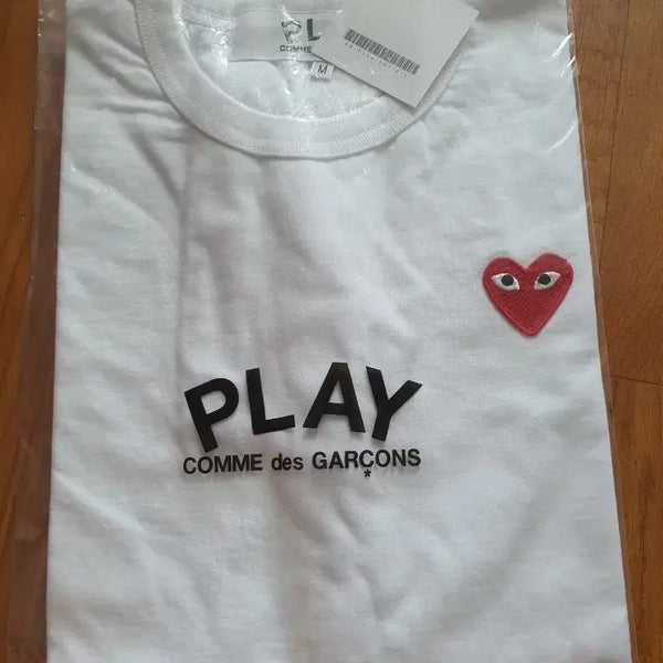 [BUNJANG] Comme des Garçons Play White T-Shirt / 꼼데가르송 플레이 반팔티 화이트m