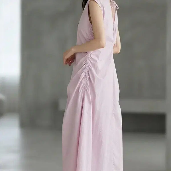 [BUNJANG] 8seconds Asymmetric Shirring Crinkled Dress / 에잇 세컨즈 언발셔링 바스락 원피스