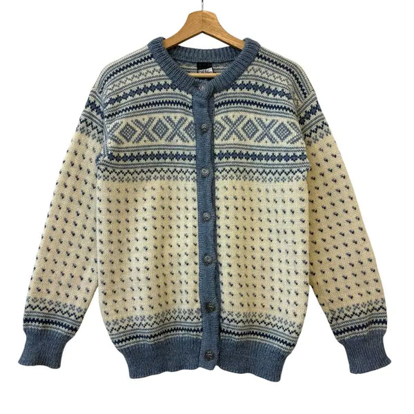 [BUNJANG] Dale of Norway Nordic Pattern Wool Cardigan Size 42 / 데일오브노르웨이 노르딕 패턴 울 스웨터 가디건 42 정품
