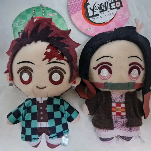 [BUNJANG] Demon Slayer Tanjiro Nezuko Chibi Plush Set / 귀멸의 칼날 탄지로 네즈코 치비누이구루미