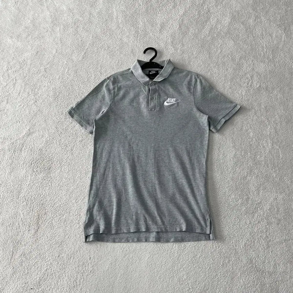 [BUNJANG] Nike Swoosh Short Sleeve Polo T-Shirt Size S (90) Grey / S 나이키 스우시 반팔카라티 90 그레이