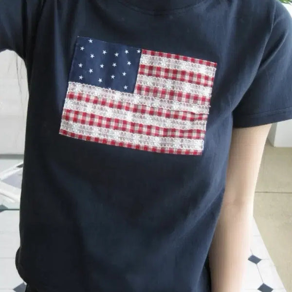 [BUNJANG] Hippie Dppi USA Tee Navy / 히피디피 USA tee