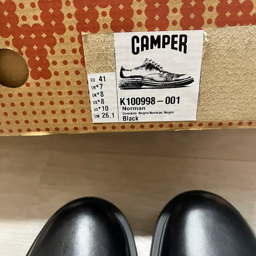 [BUNJANG] Camper Norman Derby Shoes Black Size 41 (260) / 캠퍼 노만 더비 슈즈 블랙 41 (260) 새상품