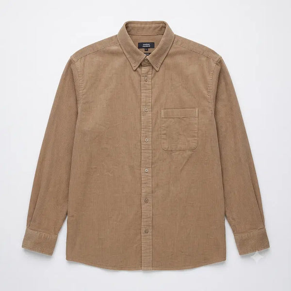 [BUNJANG] Musinsa Standard Corduroy Long Sleeve Shirt (Brown, XL) / 10. 무신사스탠다드 코듀로이 셔츠 (브라운 XL) 골덴셔츠 긴팔남방