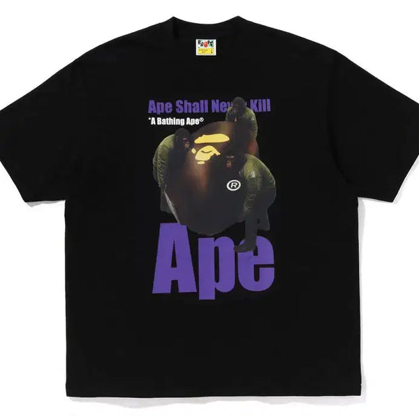 [BUNJANG] BAPE BABY MILO Graphic Relaxed Fit Short Sleeve T-Shirt SS26 / [해외] 베이프 베이비 마일로 그래픽 릴렉스드핏 반팔 티셔츠 26SS