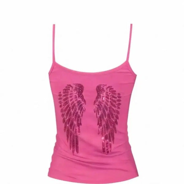 [BUNJANG] Subdued Pink Wings Tank Top M / 섭듀드 핑크 윙즈 탱크 나시 새상품 M
