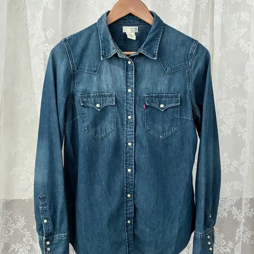 [BUNJANG] Levi's Western Denim Shirt / M) 리바이스 웨스턴 데님 셔츠
