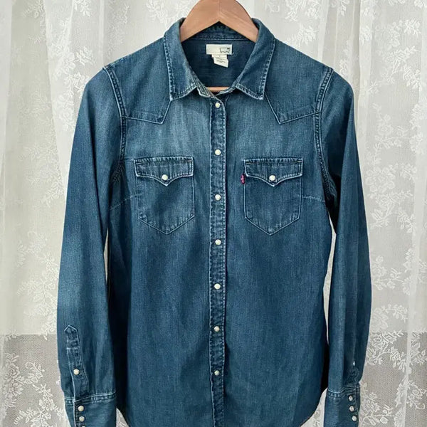 [BUNJANG] Levi's Western Denim Shirt / M) 리바이스 웨스턴 데님 셔츠