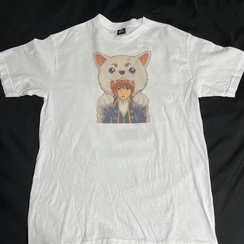 [BUNJANG] Gintama Sadaharu & Okita Sougo T-Shirt / 은혼 사다하루 오키타 소고 티셔츠
