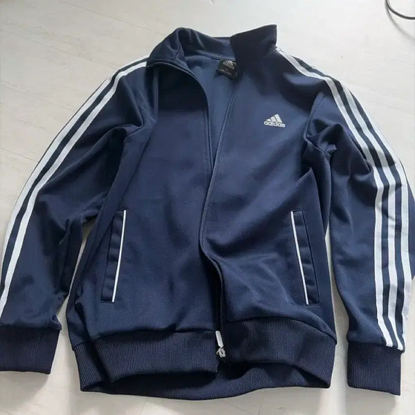 [BUNJANG] Adidas Navy Track Top Jersey / 아디다스 트랙탑 네이비 져지