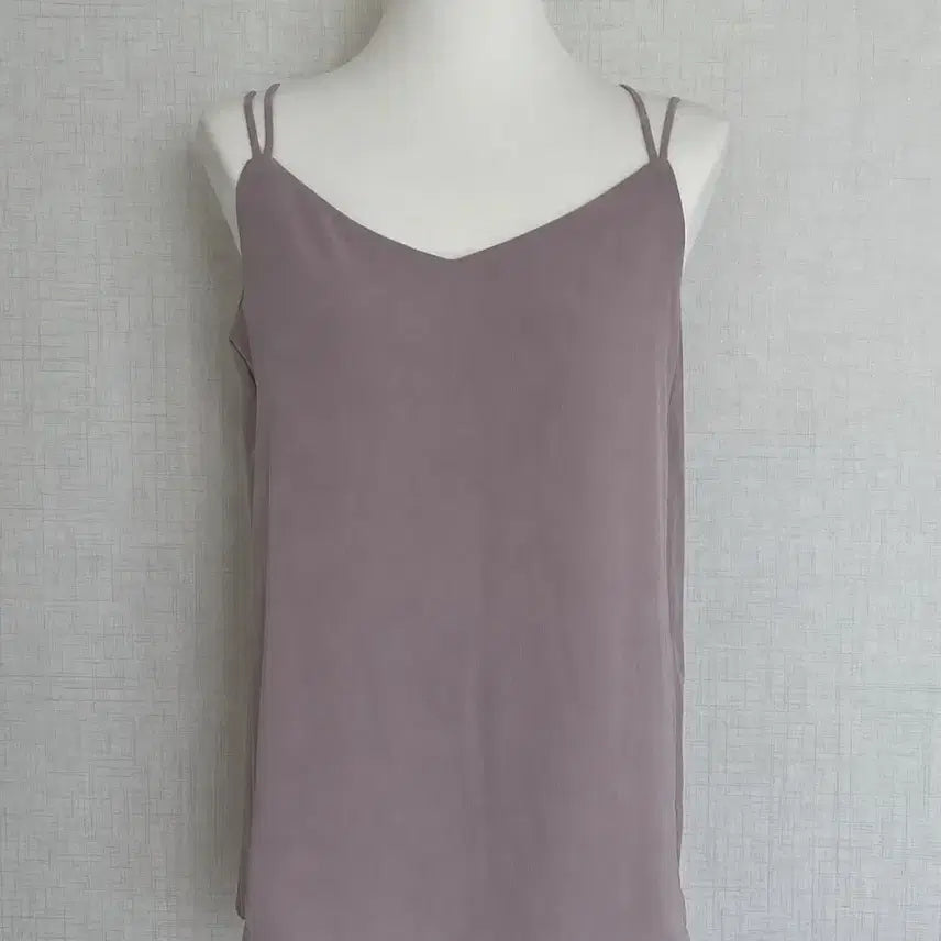 [BUNJANG] Lavender X-Strap Camisole Sleeveless Top / 라벤더 x자 끈 나시 민소매
