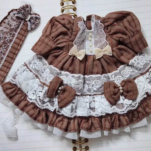 [BUNJANG] BJD USD Dress + Apron Set / 구체관절인형 usd 의상 드레스 + 에이프런