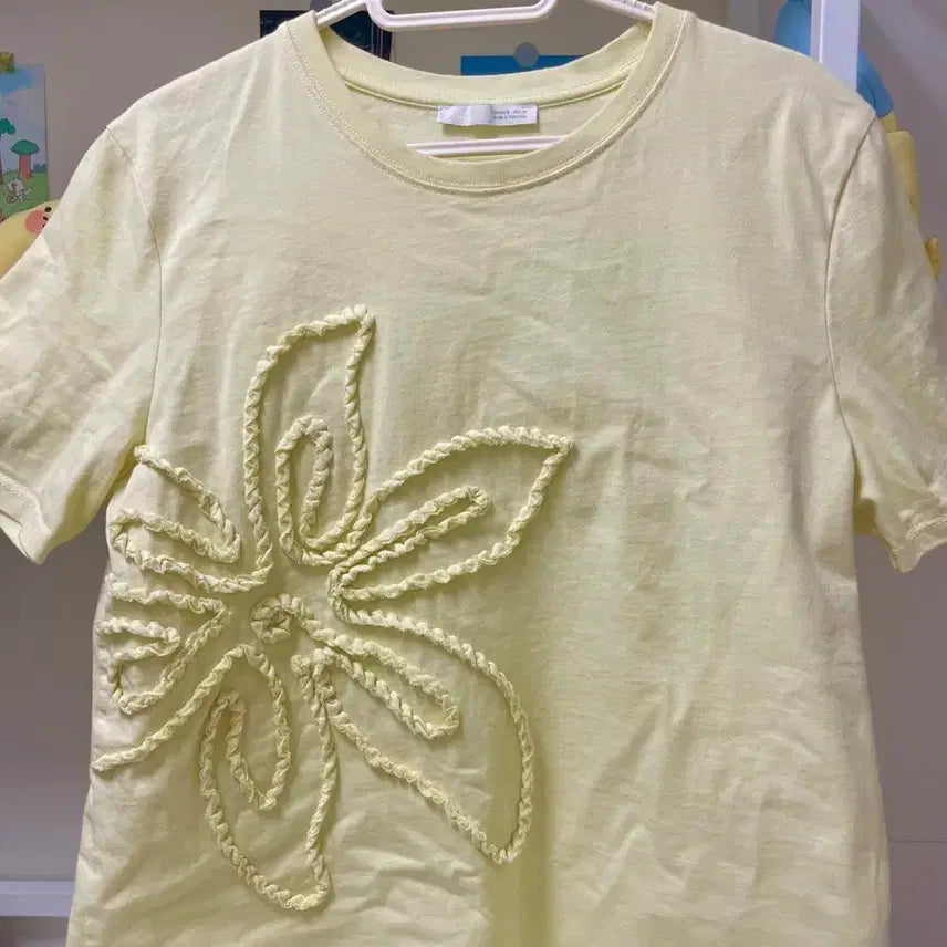 [BUNJANG] Zara Floral Short Sleeve T-Shirt (Size S) / 자라 플라워 반팔 티셔츠 s(여름옷/반팔티)