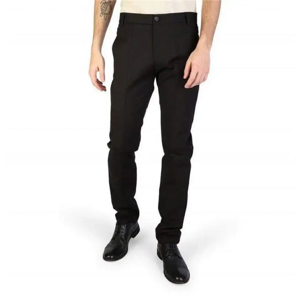 [BUNJANG] Emporio Armani Black Cotton Elastane Trouser Pants - Size 48 / 아르마니 블랙 트라우저 팬츠 슬랙스 48