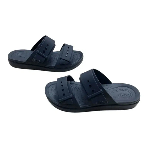 [BUNJANG] Crocs Brooklyn Buckle Low Slide W6 (230mm) / 크록스 Crocs 블랙 브루클린 버클 로우 슬라이드 W6(230)