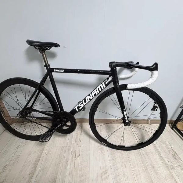 [BUNJANG] Tsunami Black Carbon Fiber Road Bike Frame / 쓰나미 블랙(커버업)